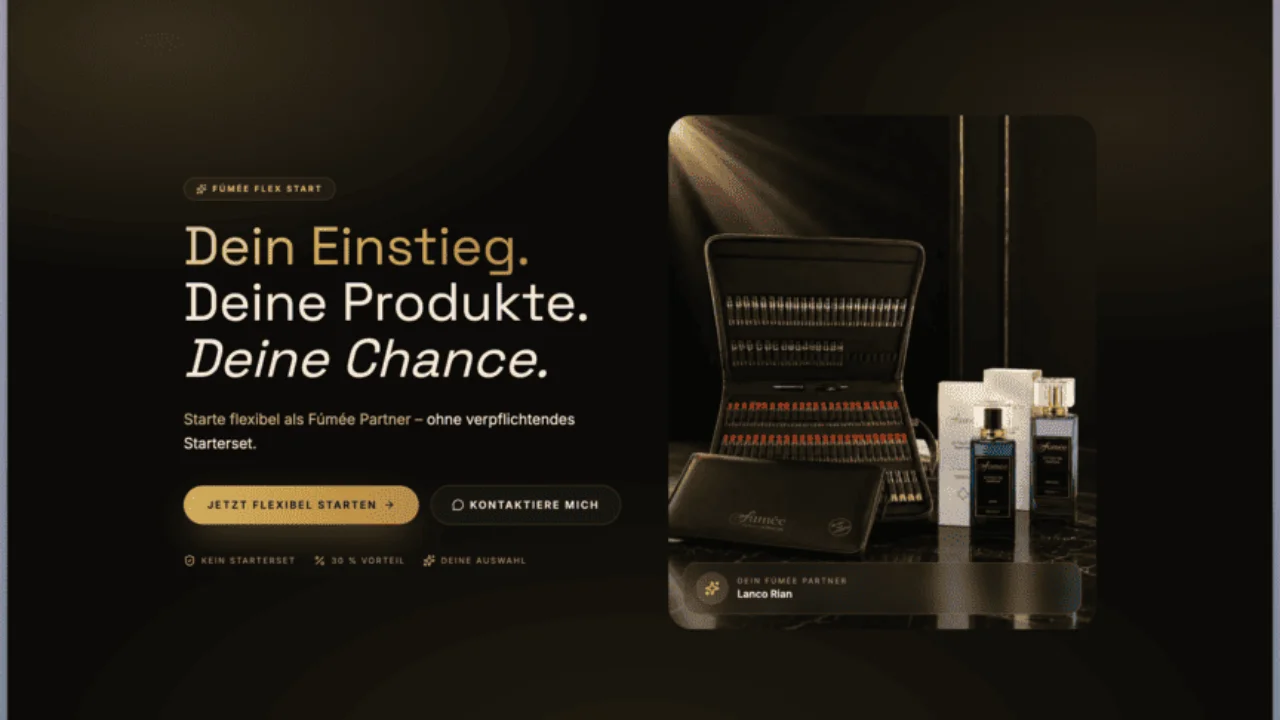 Vorschau der Landingpage Business: Flex Start