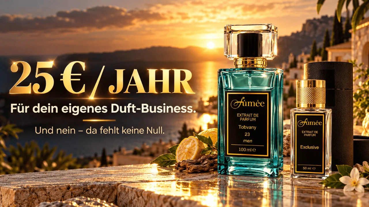 Vorschau der Landingpage Fúmée: 25 € pro Jahr